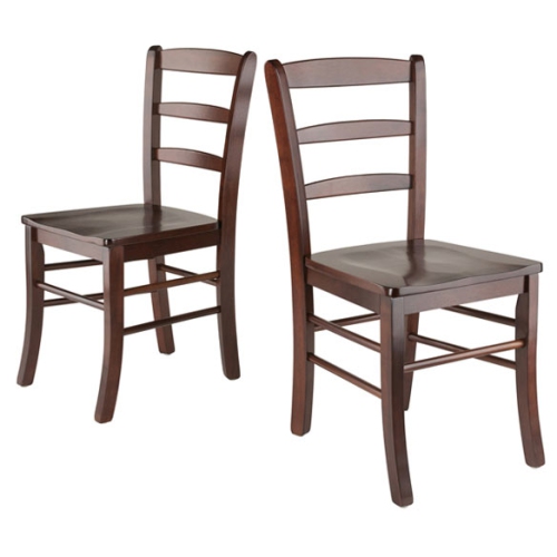 Inglewood 3-Pc Dining Table with Ladder-back Chairs, Walnut