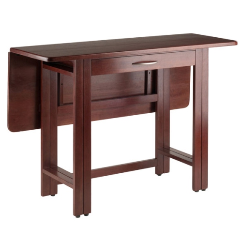 Taylor 3-Pc Drop Leaf Table with Ladder-back Chairs, Walnut