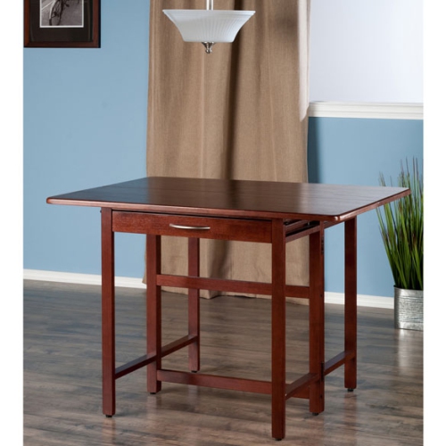Taylor 3-Pc Drop Leaf Table with Ladder-back Chairs, Walnut