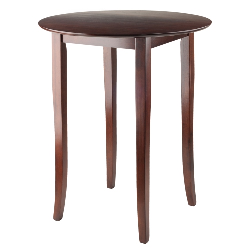 SLICKBLUE  Fiona Round High Table, Walnut