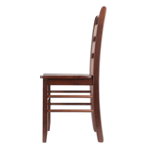 Groveland 5-Pc Dining Table with Ladder-back Chairs, Walnut