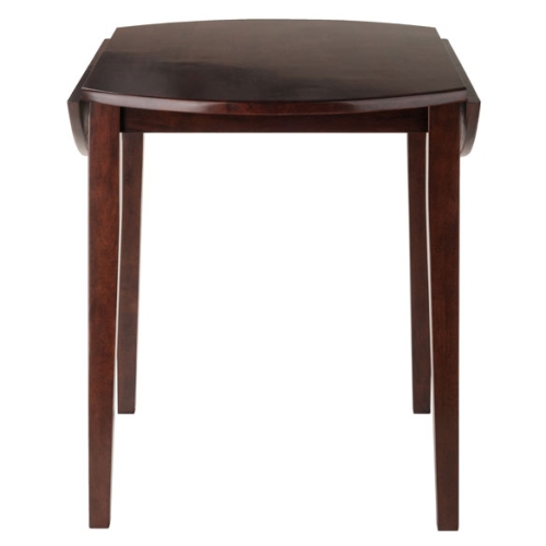 Clayton 3-Pc Drop Leaf Table with Key Hole-backChairs, Walnut