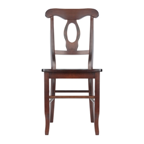 Clayton 3-Pc Drop Leaf Table with Key Hole-backChairs, Walnut