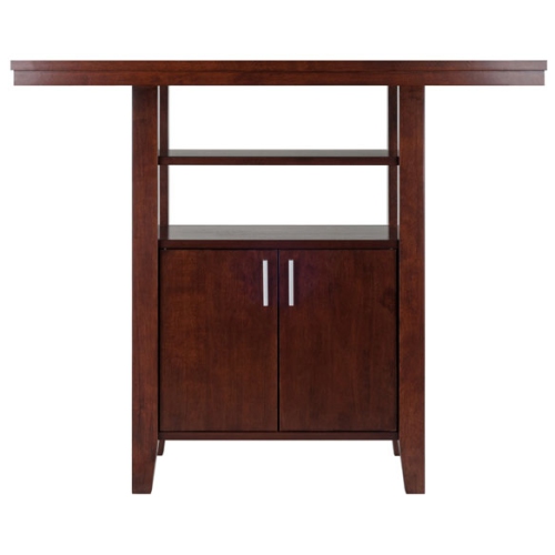 Albany 3-Pc High Table Ladder-back Counter Stools, Walnut