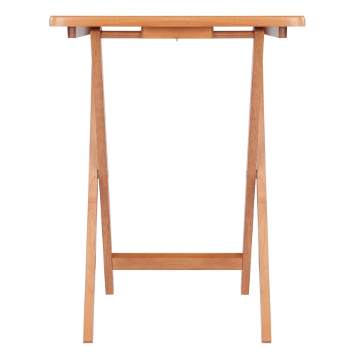 Ensemble de 5 tables à collations Sophia, plateau à abattant, teck