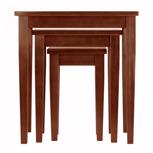 Regalia 3-Pc Nesting Table Set, Walnut