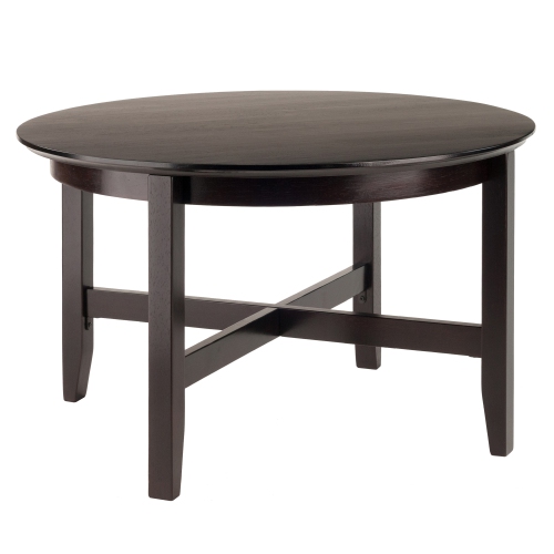 SLICKBLUE  Toby Round Coffee Table, Espresso