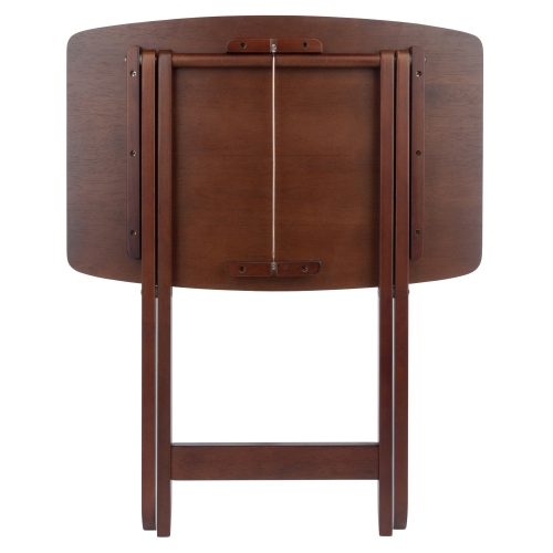 Darryl 5-Pc Snack Table Set, Oversize, Walnut