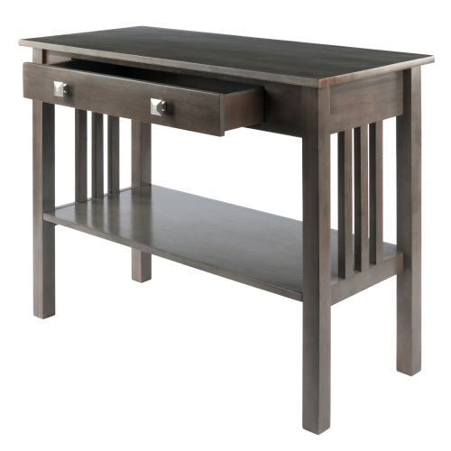 Stafford – Table console, gris huître