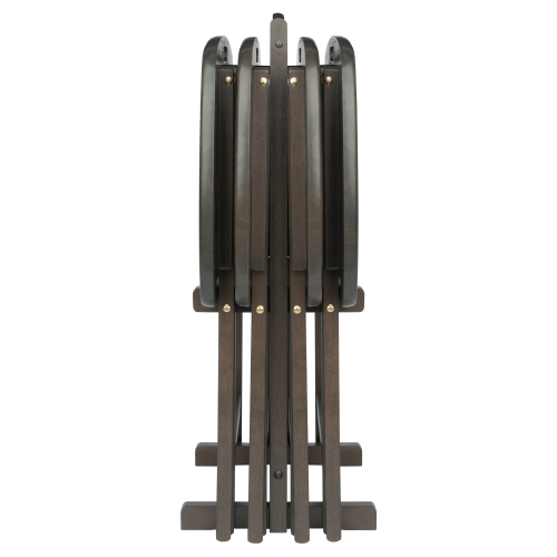 Lucca 5-Pc Snack Table Set, Oyster Gray