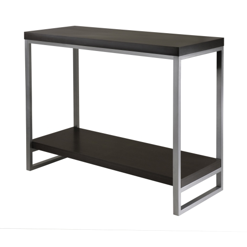 SLICKBLUE  Jared Console Table And Espresso In Gray