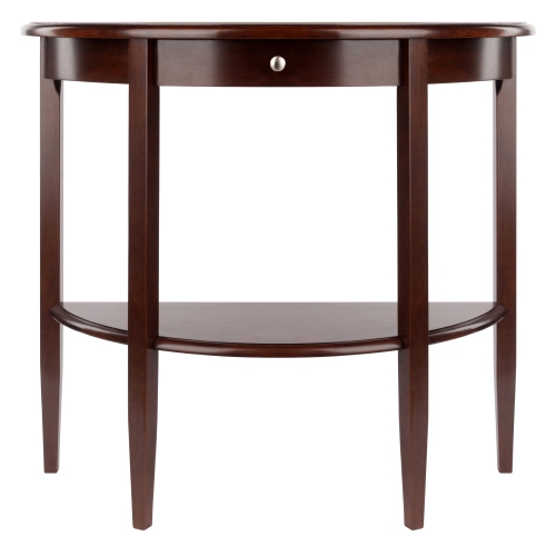 Concord Half Moon Console Table, Walnut
