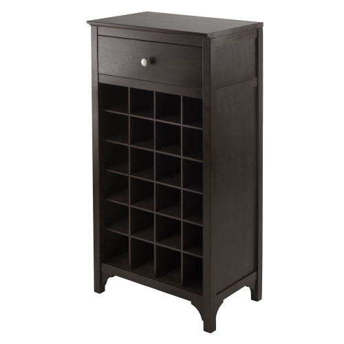 Ancona 24-Bottle Wine Cabinet, Espresso