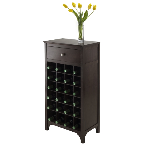 Ancona 24-Bottle Wine Cabinet, Espresso