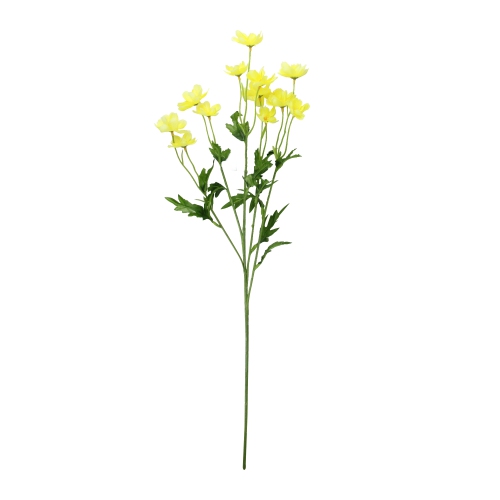Artificial Mini Cosmos Floral Spray - 27" - Yellow and Green