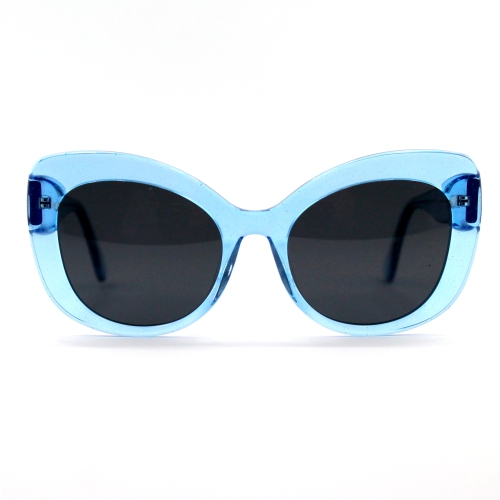 Shades X Polarized Sunglasses | Model 31061 | Blue/Silver Sparkles