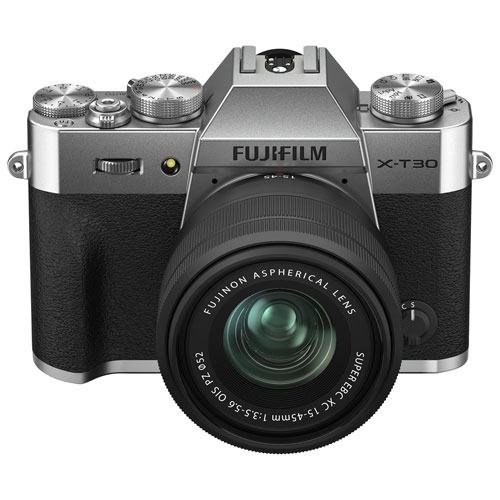 Fujifilm X-T30 II Mirrorless Camera with 15-45mm Lens Kit - Silver - Open Box