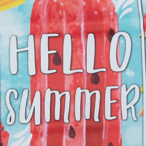 Hello Summer Popsicle Outdoor Garden Flag 12.5" x 18"