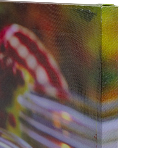 LED Lighted Fall Candle with Berries Canvas Wall Art 23.5" x 15.75"