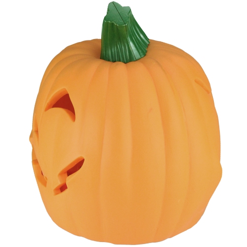 9.75" Orange and Green Animated Double-Sided Pumpkin Halloween Decor