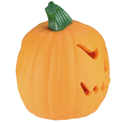 9.75" Orange and Green Animated Double-Sided Pumpkin Halloween Decor