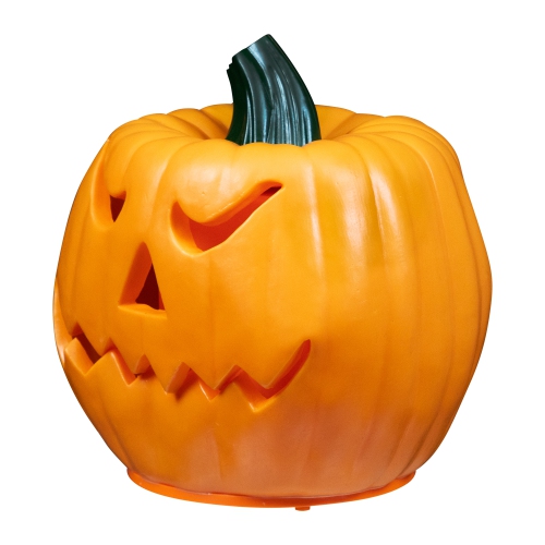 9.75" Orange and Green Animated Double-Sided Pumpkin Halloween Decor