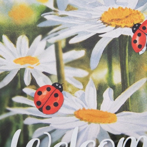 Welcome Ladybug and Daisey Outdoor Garden Flag 12.5" x 18"