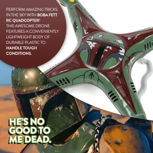 Star Wars The Mandalorian Boba Fett 2.4GHz 4.5CH RC Quadcopter Drone