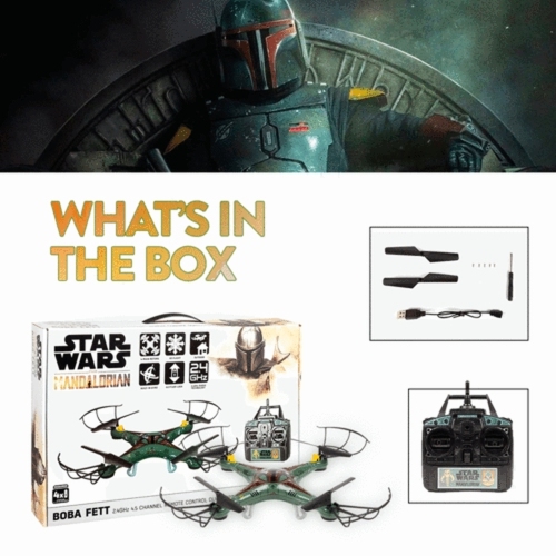 Star Wars The Mandalorian Boba Fett 2.4GHz 4.5CH RC Quadcopter Drone