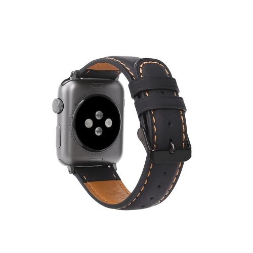 Premium Genuine Leather Band for Apple Watch Series 1/2/3/4/5/6/7/8/9/10/11 SE, 42mm 44mm 45mm 46mm, 49mm Replacement Breathable Strap with