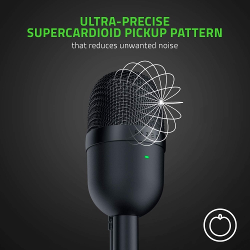 Boîte ouverte - Microphone à condensateur USB ultracompact Seiren Mini de Razer