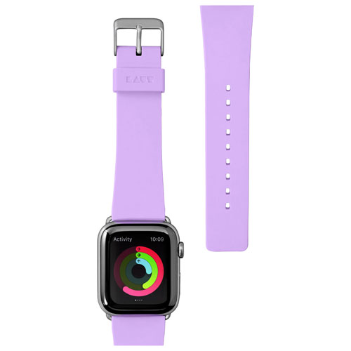 Bracelet en silicone Pastel de Laut pour Apple Watch de 38 mm/40 mm/41 mm - Violet