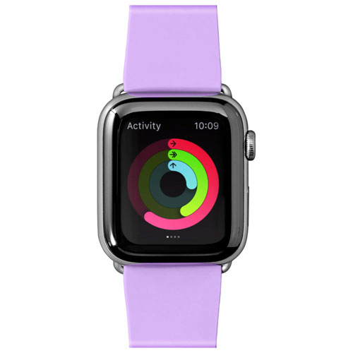 Bracelet en silicone Pastel de Laut pour Apple Watch de 38 mm/40 mm/41 mm - Violet