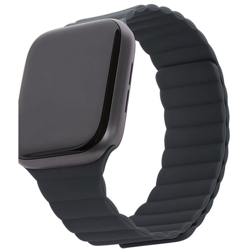 Decoded Silicone Band for Apple Watch 42mm/44mm/45mm - Charcoal