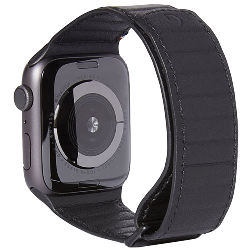 Bracelet en cuir de Decoded pour Apple Watch de 38 mm/40 mm/41 mm - Noir