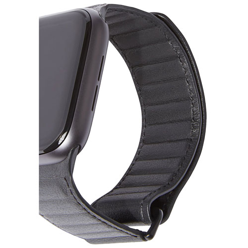 Bracelet en cuir de Decoded pour Apple Watch de 38 mm/40 mm/41 mm - Noir