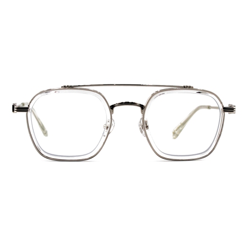 Ottika Care - Blue Light Blocking Glasses - Adult | Model 52006 | Green Coating | Silver Clear