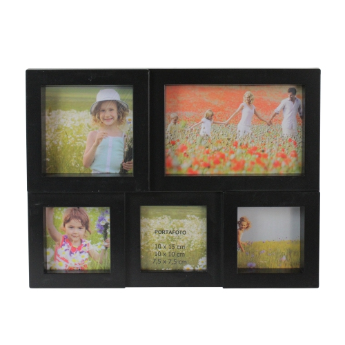 NORTHLIGHT  Multi-Sized Photo Collage Picture Frame - 11.5" - In Black