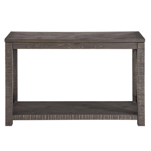 Steve Silver Dexter Distressed Driftwood Wood and Metal Sofa Table