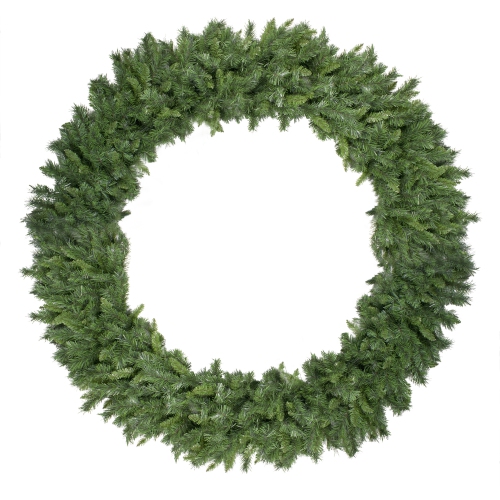 NORTHLIGHT  Commercial Lush Mixed Pine Artificial Christmas Wreath - 60" - Unlit Love that it breaks down into 3 pieces for easy storage