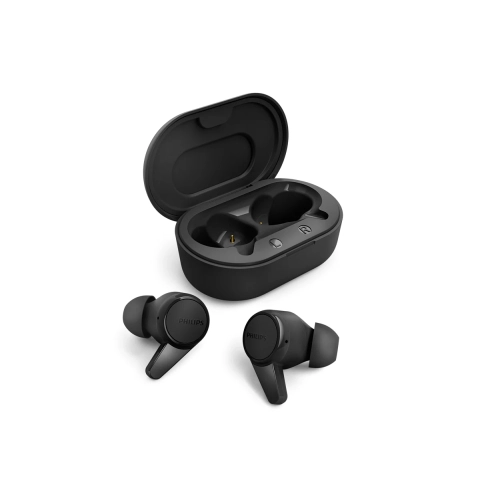 Philips T1207 True Wireless Headphones with Up to 18 Hours Playtime and IPX4 Water Resistance, Black