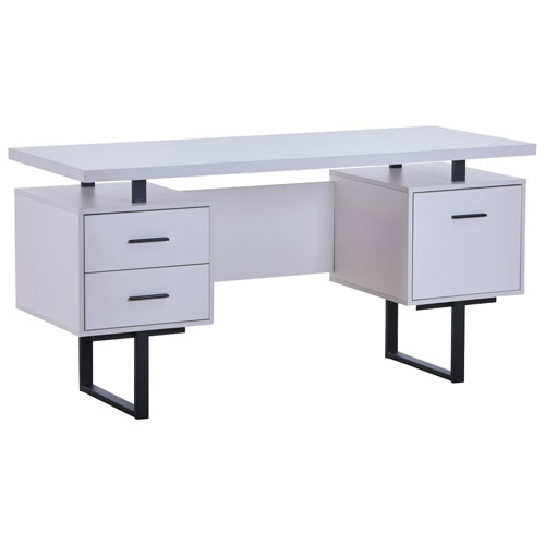 Brassex 23.75" Executive Desk - White