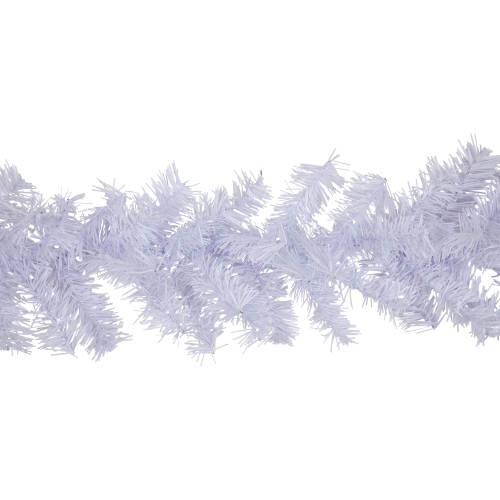 Commercial Length White Canadian Pine Artificial Christmas Garland - 100' x 8" - Unlit