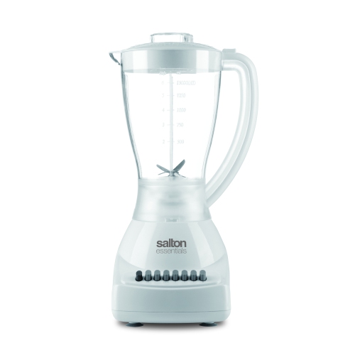 Salton Essentials 8-speed Blender with Pulse Button White