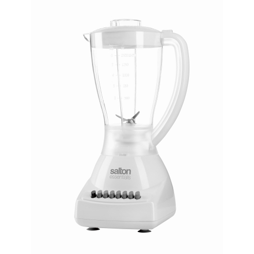 Salton Essentials 8-speed Blender with Pulse Button White