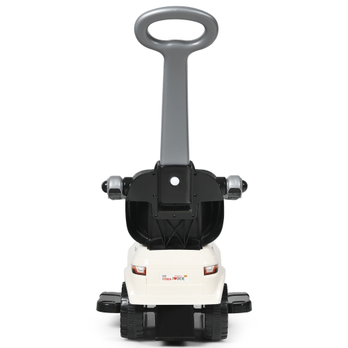 3 in 1 Kids Ride on Push Car Stroller Sliding Walking Car with Horn&Music&Light WhiteBlackBluePinkRed