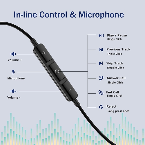 Dolaer USB C Headphones, Magnetic In-Ear USB C Earbuds with Microphone Stereo USB C Earphones Noise Cancelling Headphones for iPad Mini 6 Samsung