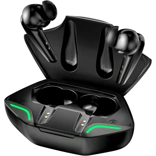 Dolaer Wireless Earbuds,Wireless Sport Headphones in Ear,Wireless Charging Case/USB-C Bluetooth Earbuds,Bluetooth Earphones IPX6 Waterproof/Touch Control/25 Hrs for Running,Gym,Bla