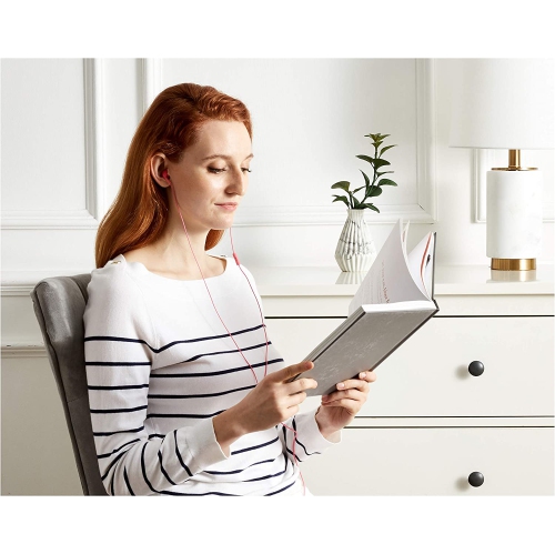 Écouteurs boutons avec fil Dolaer, écouteurs boutons avec microphone, noir