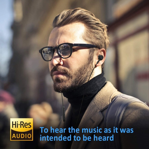 Écouteurs bouton haute résolution à isolation sonore Dolaer Extra Bass écouteurs bouton avec fil et microphone pour iPhone, iPad, MP3, Huawei,